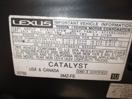 2005 LEXUS RX330, 3.3L AUTO, COLOR GRAY, STK Z15925